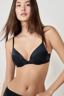 Online ETAM Sujetador N.2 - Push-up escotado NEGRO