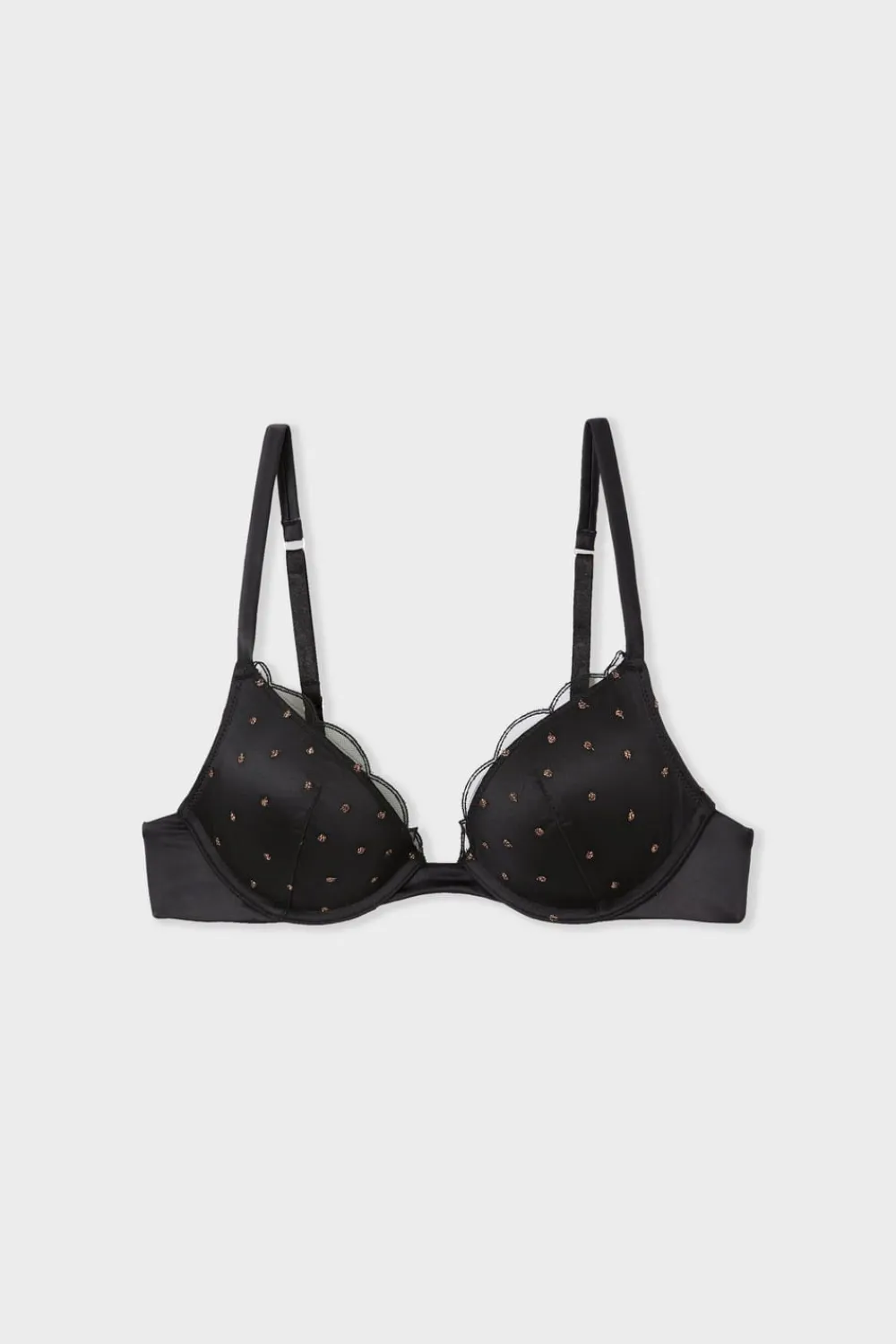 Outlet ETAM Sujetador N.2 - Push-up escotado NEGRO