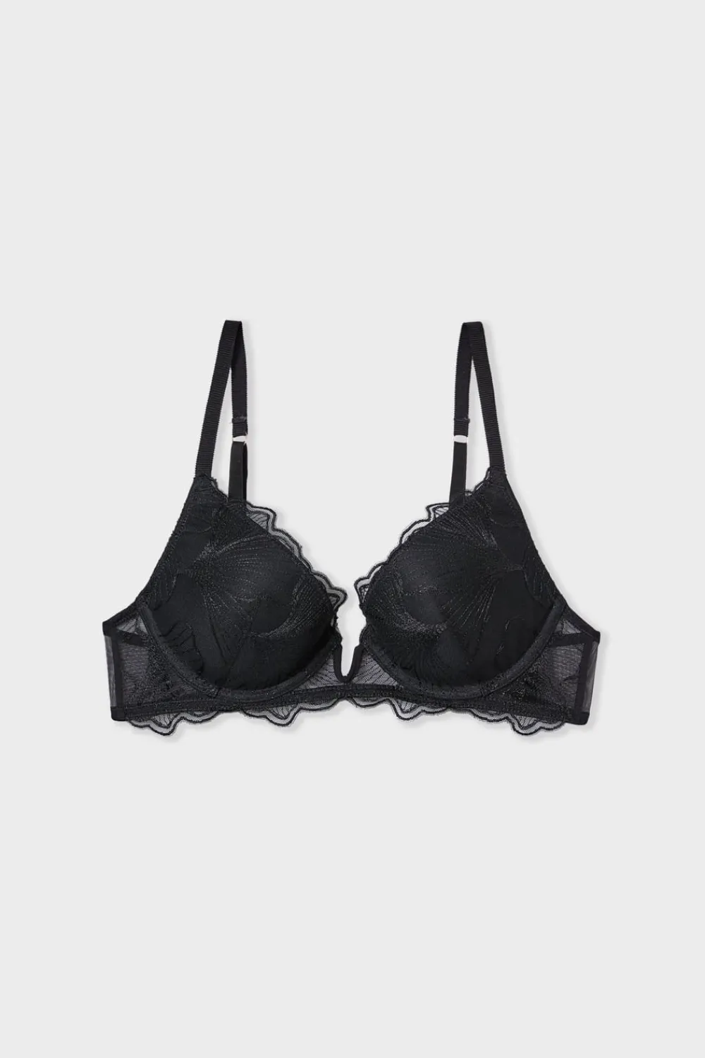 Discount ETAM Sujetador N.2 - Push-up escote pronunciado NEGRO