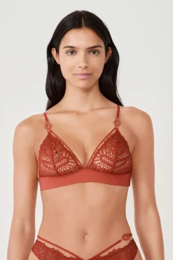Outlet ETAM Sujetador N.8 - Sujetadro triángulo sin aros MARRÓN