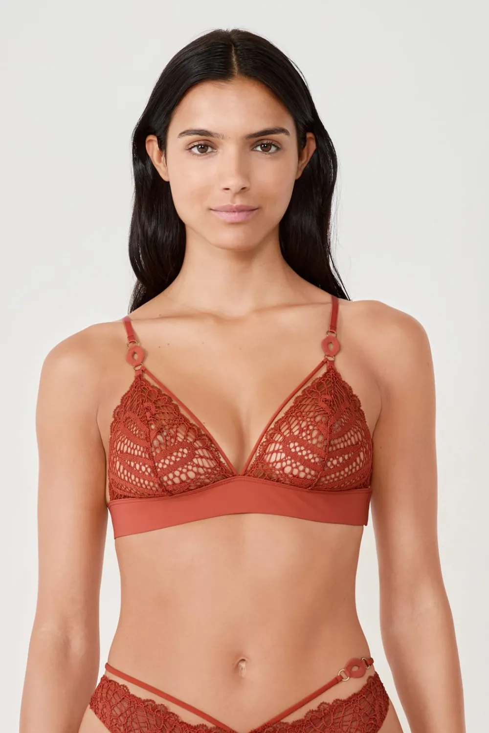 Outlet ETAM Sujetador N.8 - Sujetadro triángulo sin aros MARRÓN
