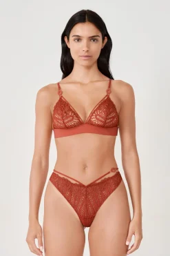 Outlet ETAM Sujetador N.8 - Sujetadro triángulo sin aros MARRÓN