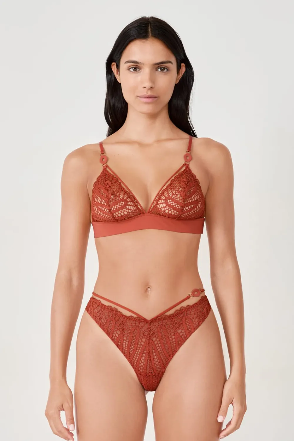 Outlet ETAM Sujetador N.8 - Sujetadro triángulo sin aros MARRÓN