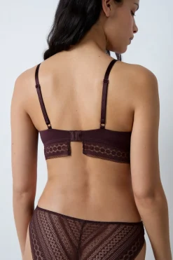 Outlet ETAM Sujetador push-up CHOCOLATE