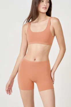 Hot ETAM Sujetador reversible de algodón orgánico elástico ROSA EMPOLVADO