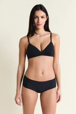 New ETAM Sujetador sin aros de copas finas de microfibra NEGRO