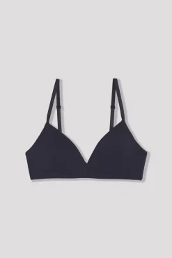 New ETAM Sujetador sin aros de copas finas de microfibra NEGRO