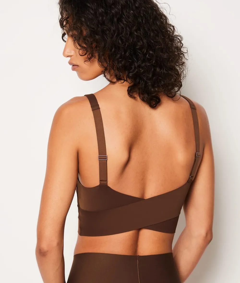 Clearance ETAM Sujetador sin aros 24h MARRÓN