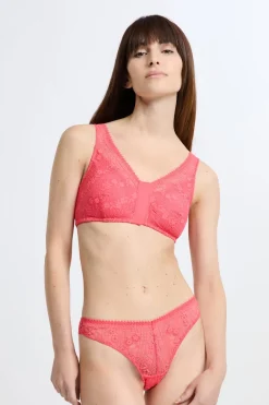 ETAM Sujetador sin aros post-mastectomía con abertura delantera CORAL