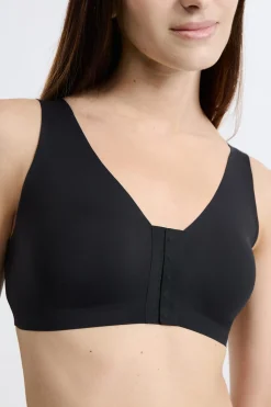 New ETAM Sujetador sin aros post-mastectomía con abertura delantera NEGRO