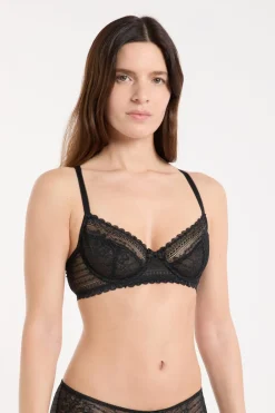 Discount ETAM Sujetador sin relleno NEGRO