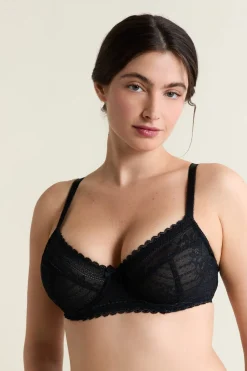 Discount ETAM Sujetador sin relleno NEGRO