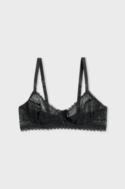 Discount ETAM Sujetador sin relleno NEGRO