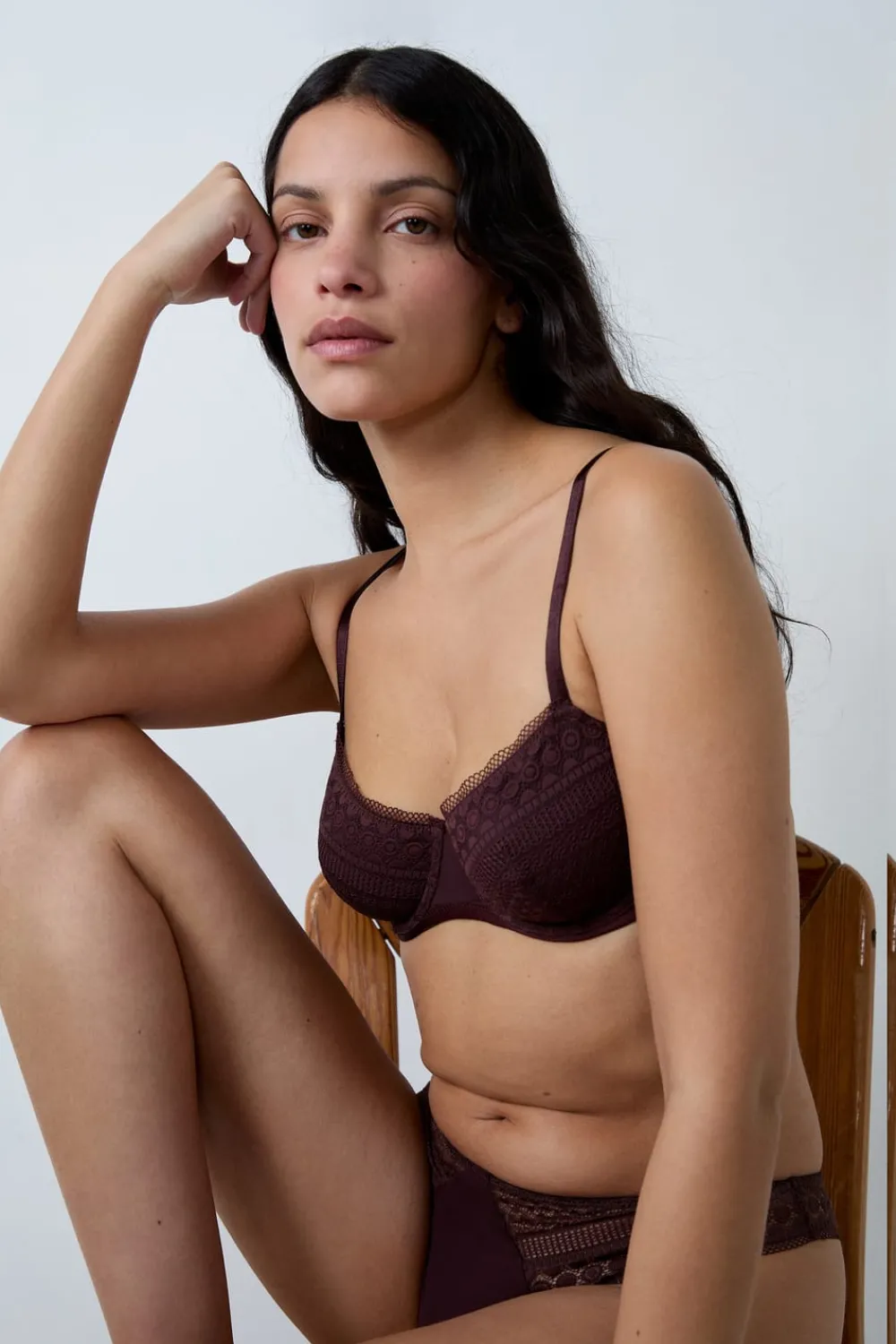 Sale ETAM Sujetador sin relleno CHOCOLATE