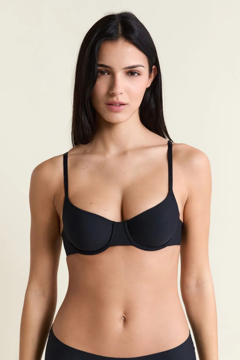 New ETAM Sujetador sin relleno de microfibra NEGRO