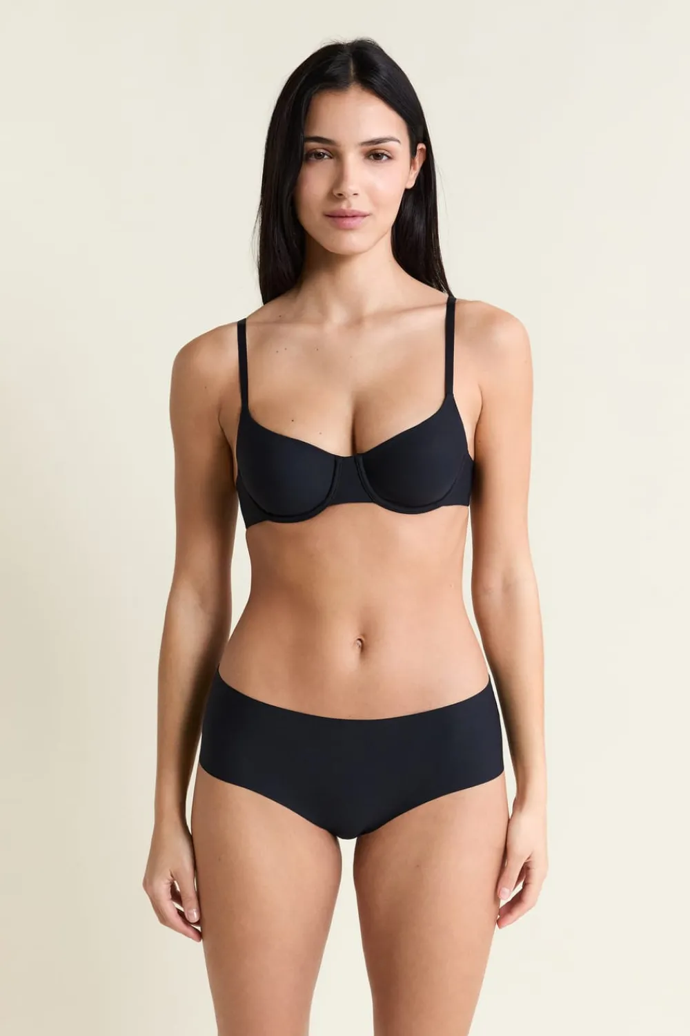 New ETAM Sujetador sin relleno de microfibra NEGRO