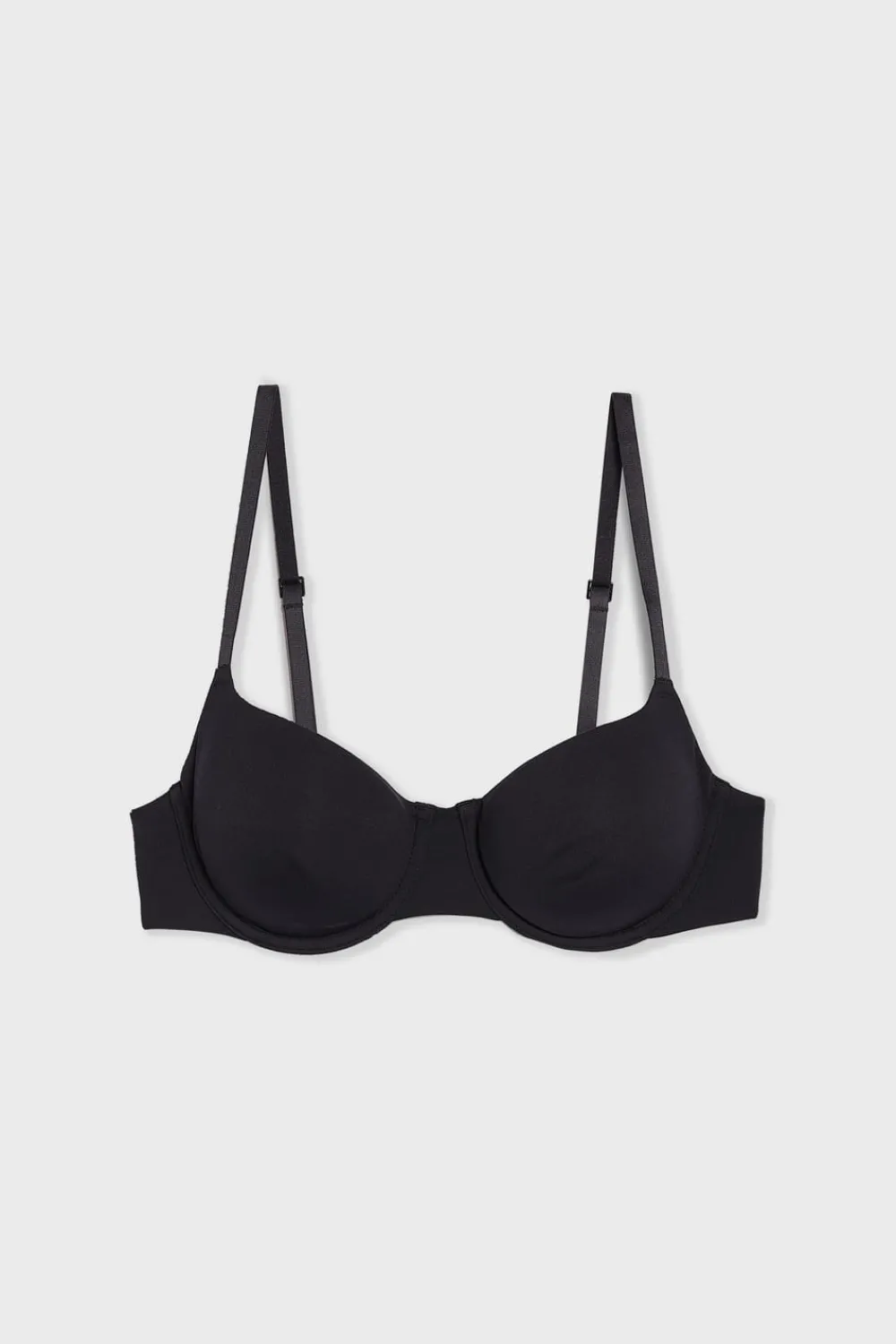 New ETAM Sujetador sin relleno de microfibra NEGRO
