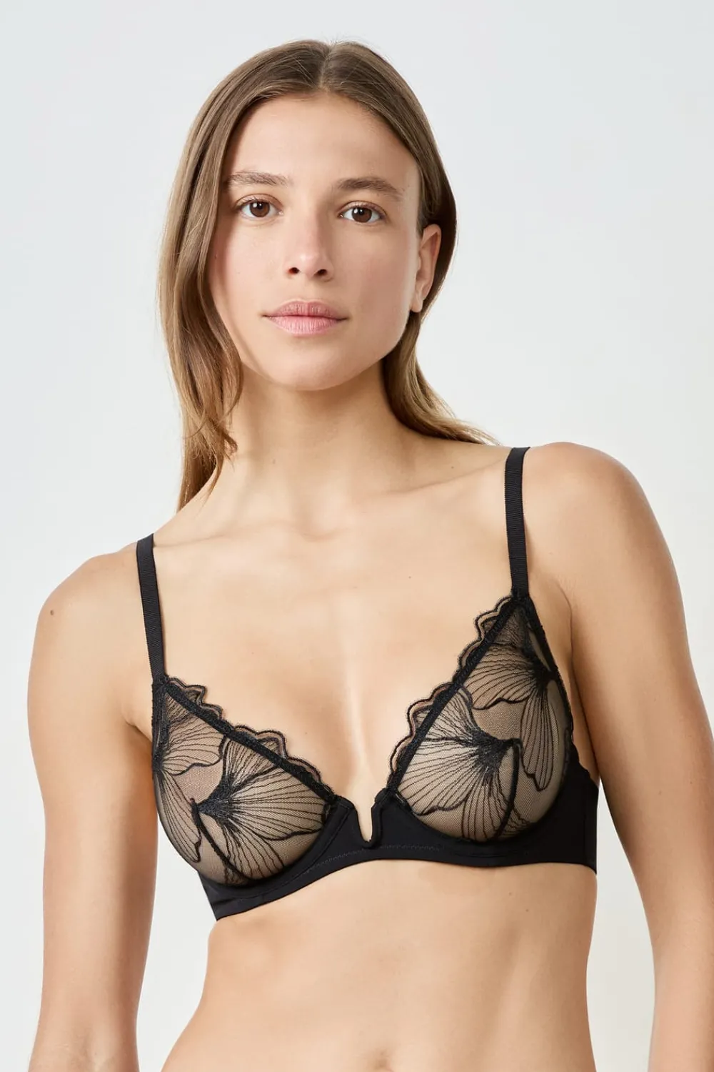 Best ETAM Sujetador sin relleno de encaje NEGRO