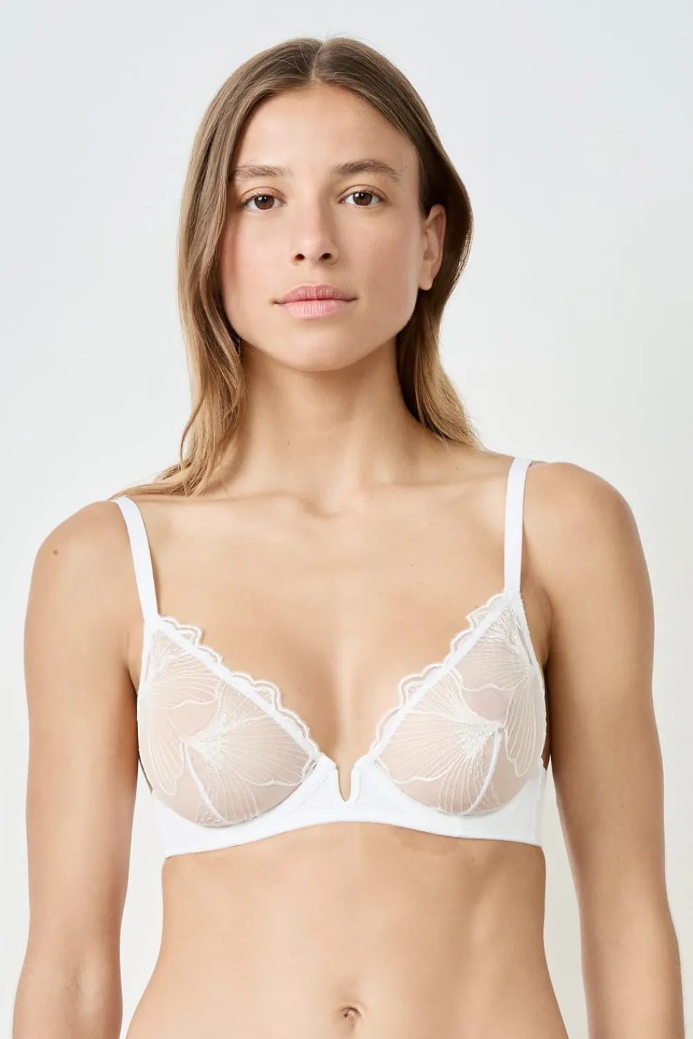 Best ETAM Sujetador sin relleno de encaje BLANCO