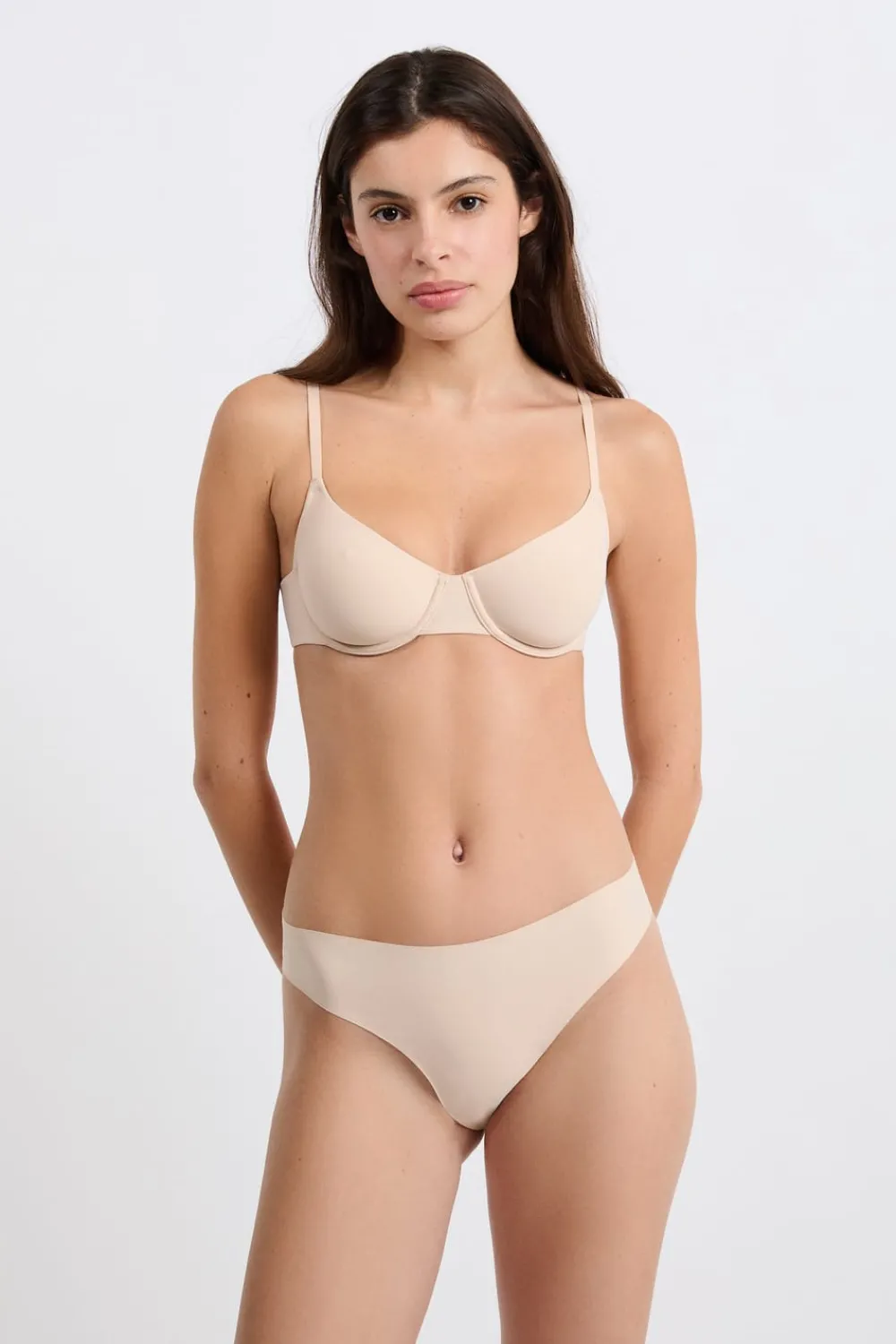 Clearance ETAM Sujetador sin relleno de microfibra BLANCO ROJO