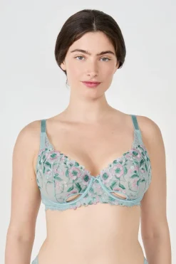 New ETAM Sujetador sin relleno de encaje AZUL CLARO