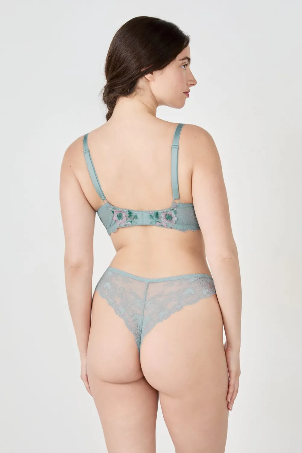 New ETAM Sujetador sin relleno de encaje AZUL CLARO