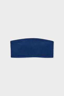 Best ETAM Sujetador sin tirantes sin aros de algodón orgánico elástico AZUL MARINO