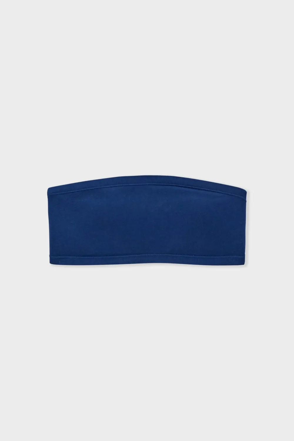 Best ETAM Sujetador sin tirantes sin aros de algodón orgánico elástico AZUL MARINO