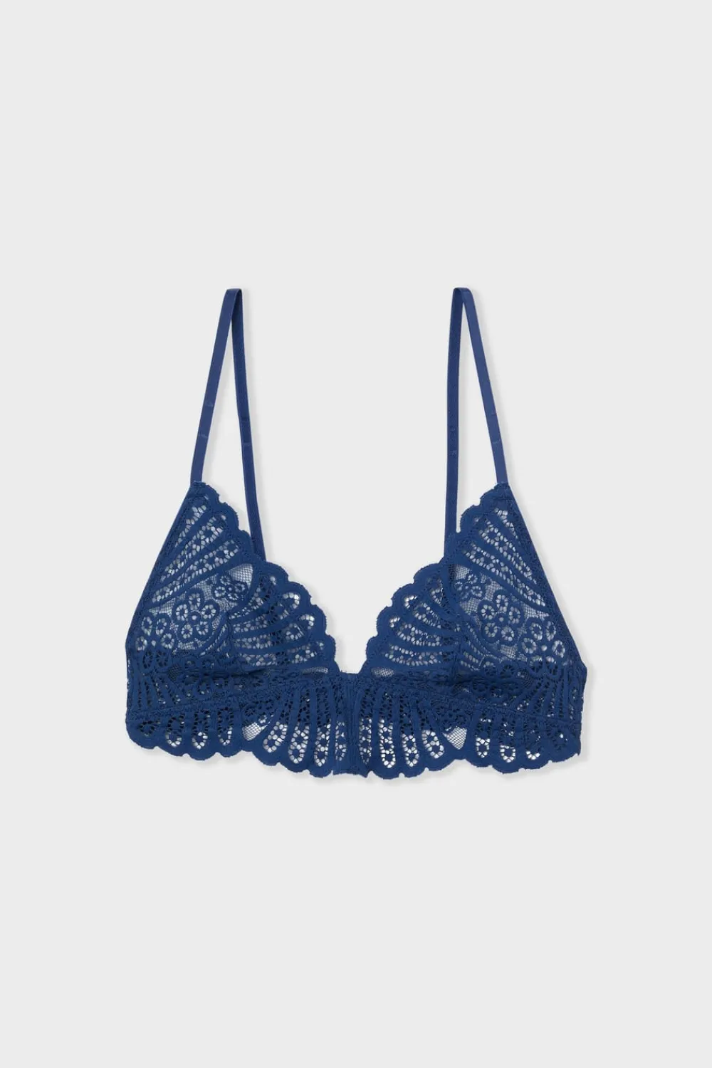 Discount ETAM Sujetador triangular de encaje marino