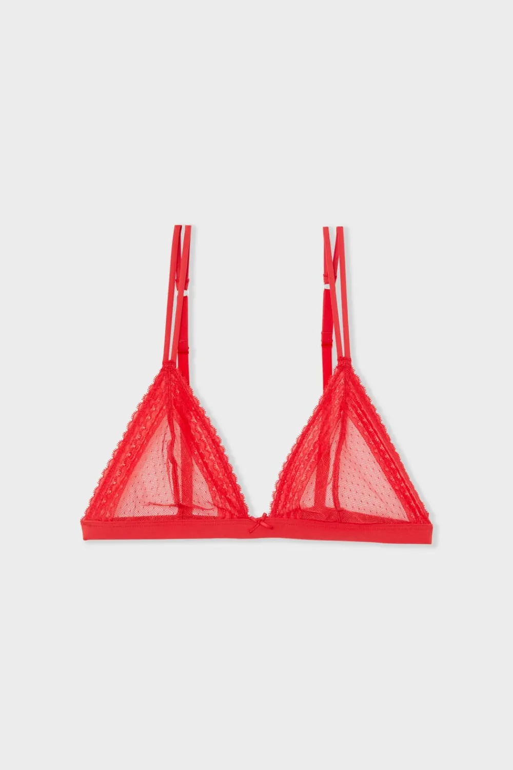 Hot ETAM Sujetador triangular de encaje ROJO