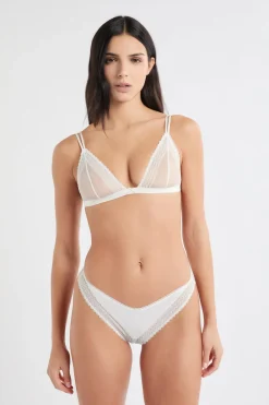 Sale ETAM Sujetador triangular de encaje crudo