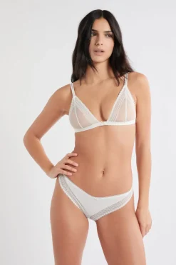 Sale ETAM Sujetador triangular de encaje crudo