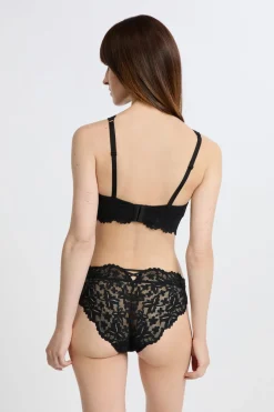 Best ETAM Sujetador triangular sin aros post-mastectomía NEGRO