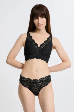 Best ETAM Sujetador triangular sin aros post-mastectomía NEGRO