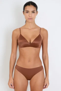 Discount ETAM Sujetador triangular sin aros MARRÓN