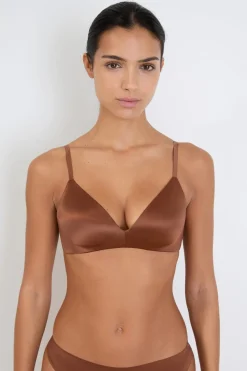 Discount ETAM Sujetador triangular sin aros MARRÓN