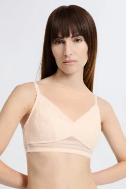 Best ETAM Sujetador triangular sin aros post-mastectomía ROSA NUDE
