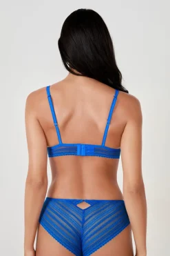 Clearance ETAM Sujetador triángulo de encaje AZUL VIVO