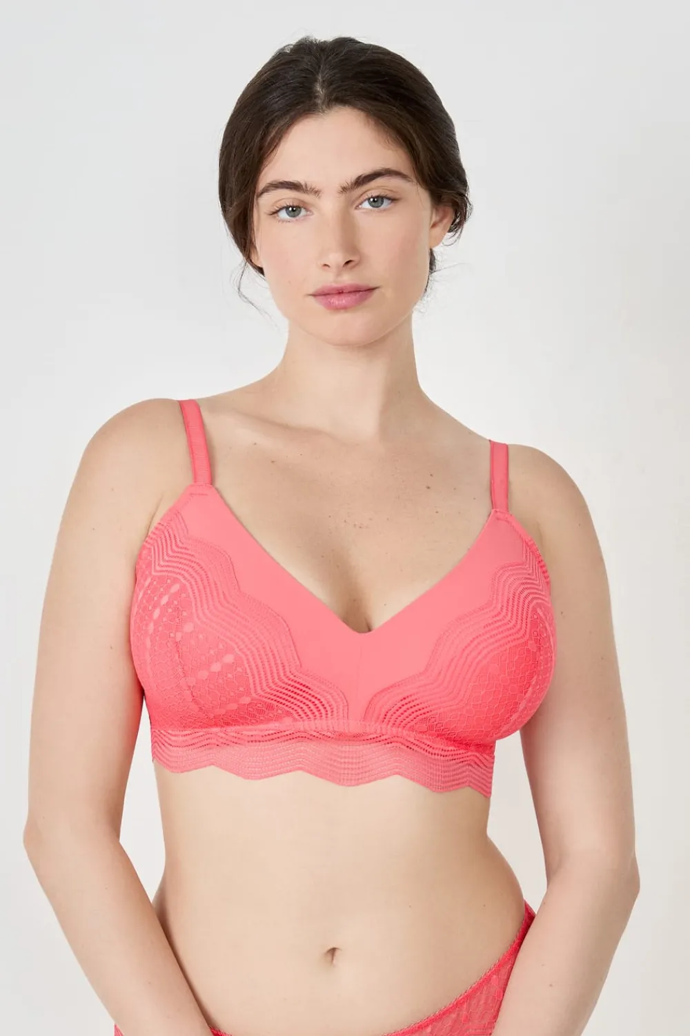 Best ETAM Sujetador triángulo sin aros CORAL