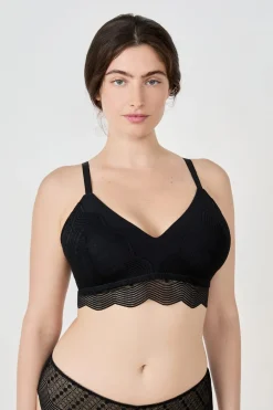 New ETAM Sujetador triángulo sin aros NEGRO