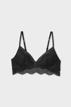 New ETAM Sujetador triángulo sin aros NEGRO