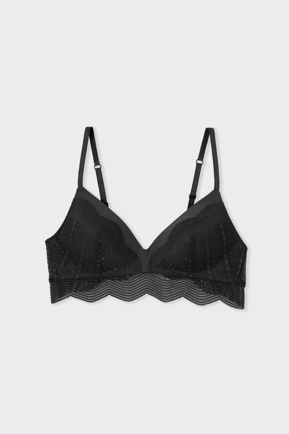 New ETAM Sujetador triángulo sin aros NEGRO