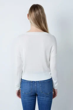 Hot ETAM Suéter cuello redondo BLANCO