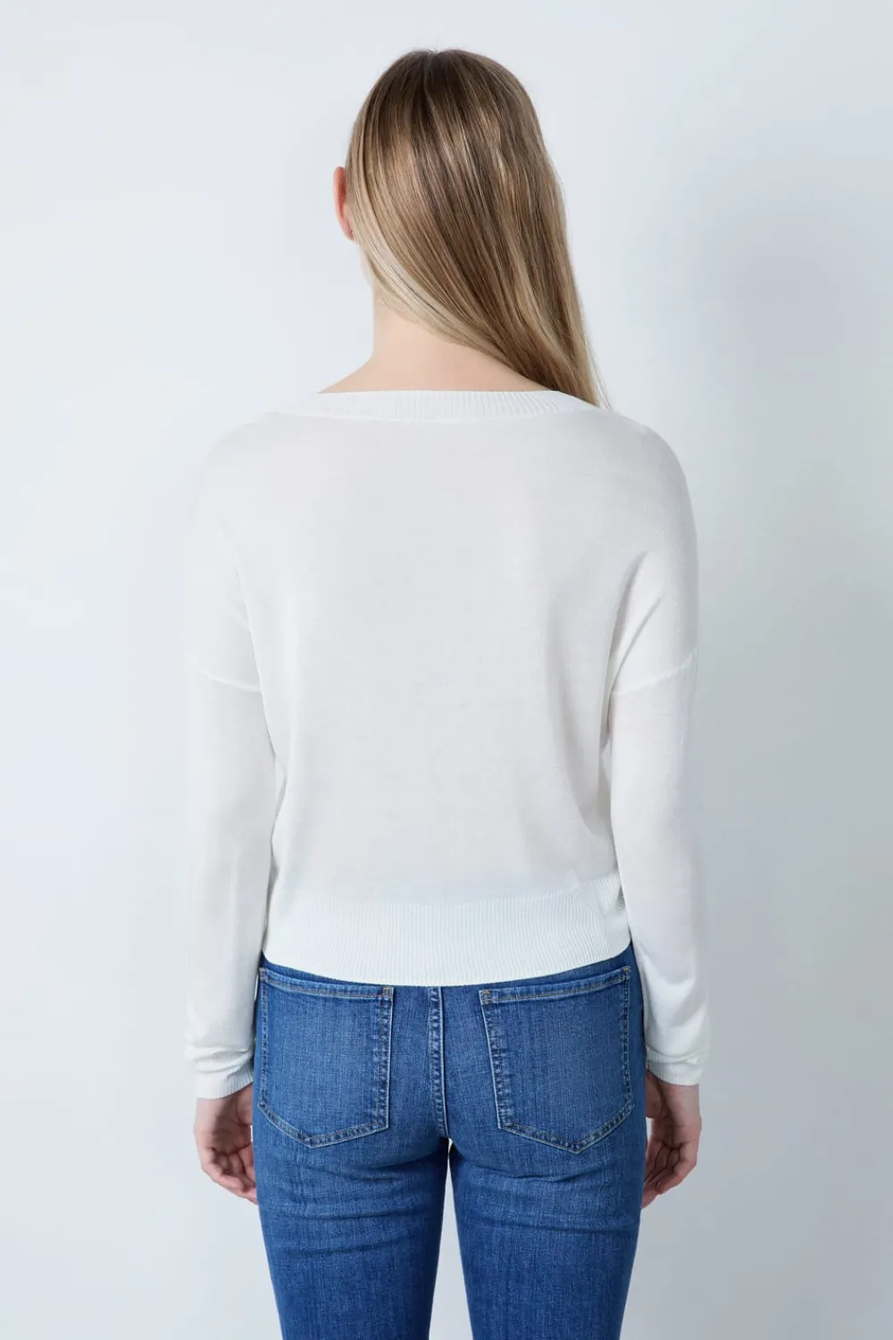 Hot ETAM Suéter cuello redondo BLANCO