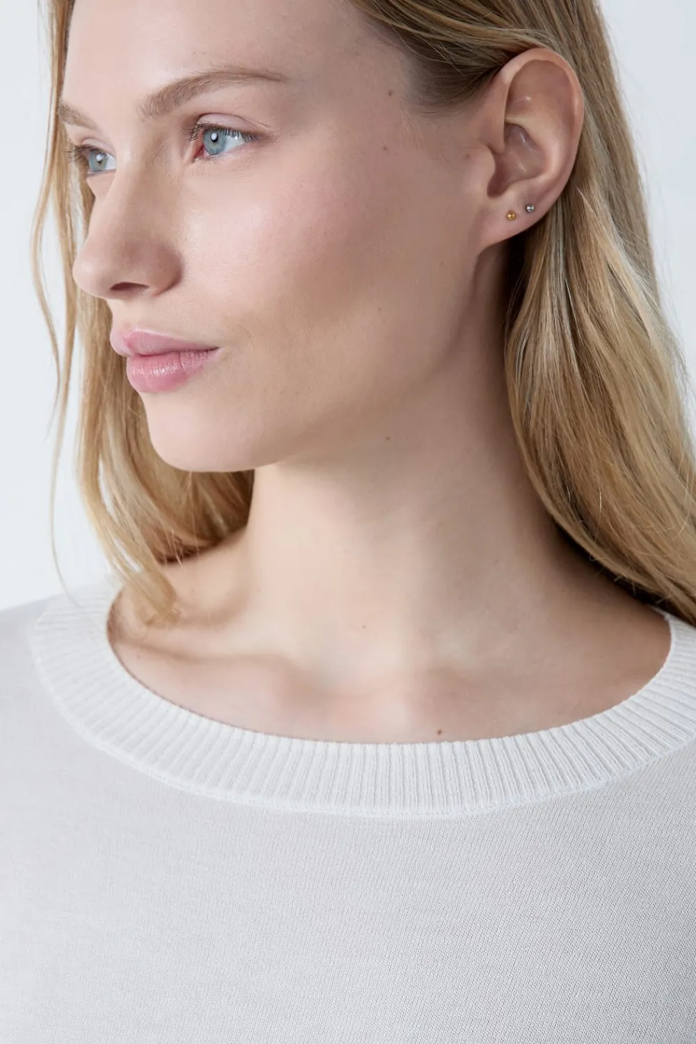Hot ETAM Suéter cuello redondo BLANCO