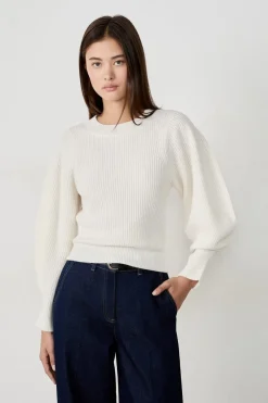Discount ETAM Suéter de mangas abullonadas BEIGE
