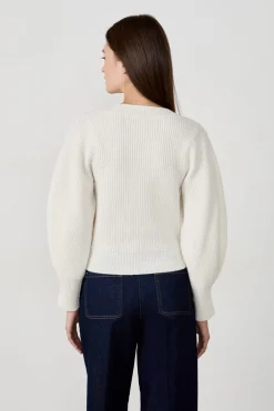 Discount ETAM Suéter de mangas abullonadas BEIGE