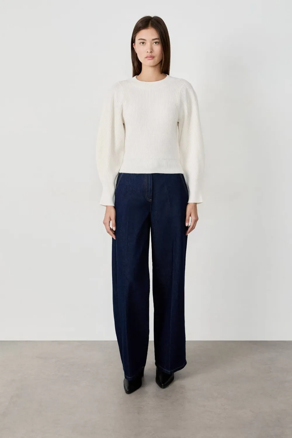 Discount ETAM Suéter de mangas abullonadas BEIGE