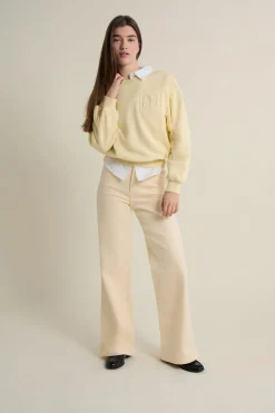 Clearance ETAM Sweatshirt manches longues VANILLE
