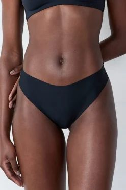 ETAM Tanga alto de microfibra NEGRO